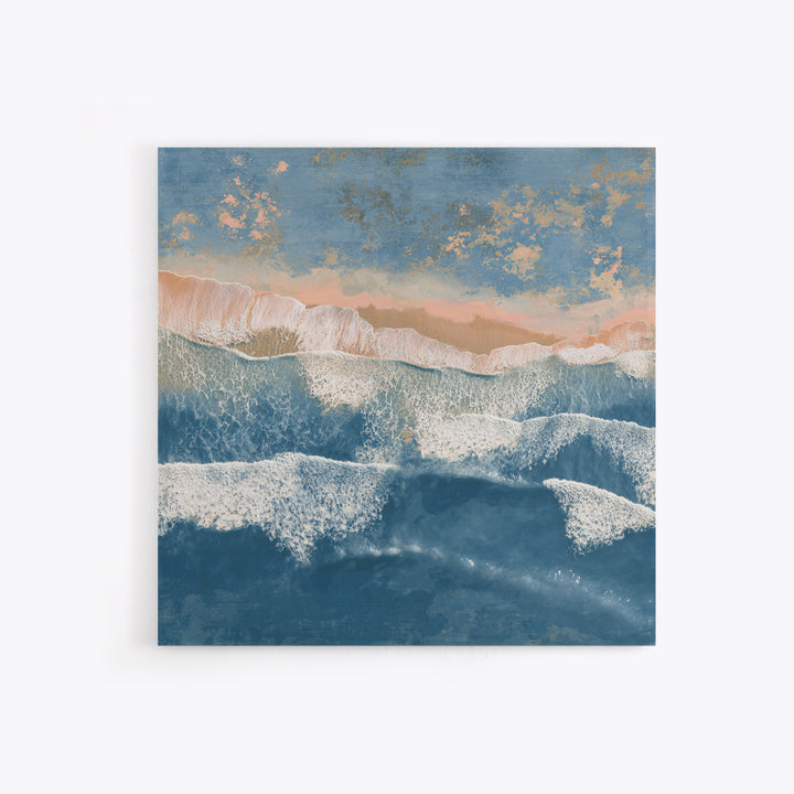 Coastal Aerial Shoreline Framed Canvas Print, Living Room Art, Large Wall Art, Living Room Decor, Living, Dopamine Decor, LIR-1x1-11