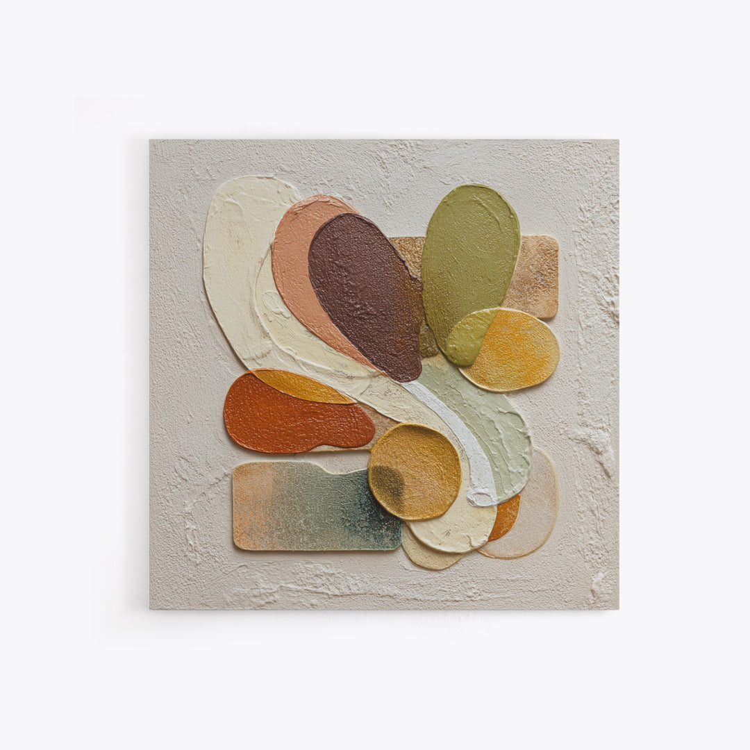 Abstract Organic Shapes Canvas Print, Living Room Art, Art Nouveau, Living Room Decor, Abstract Art, Living, Modern Wall Art, LIR-1x1-15