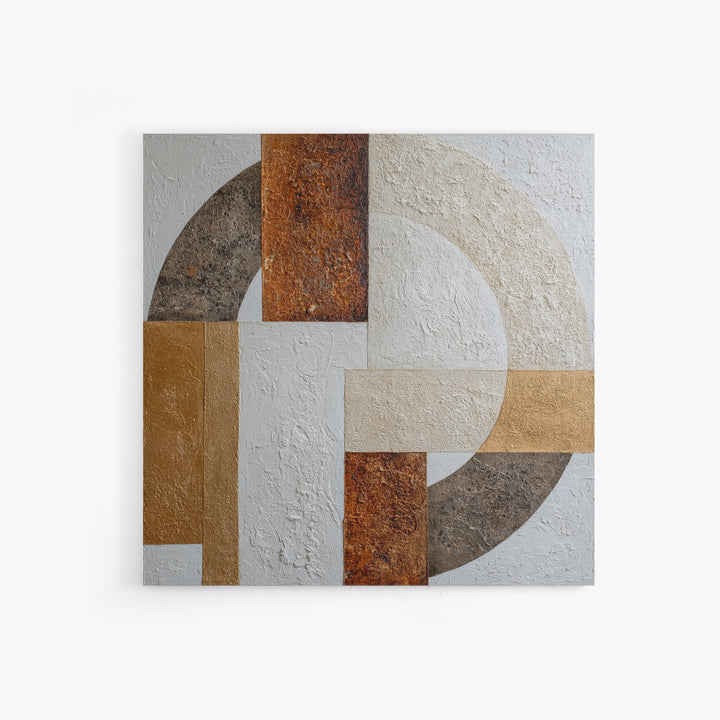 Monochrome Stone Texture Abstraction Framed Canvas Print, Living Room Art, Neutral Decor, Living Room Decor, Fine Art, Living, LIR-1x1-21