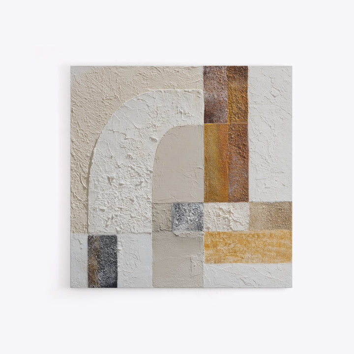 Textured Plaster Abstract Framed Canvas Print, Living Room Art, Textured Painting, Living Room Decor, Abstract Art, Living, LIR-1x1-29