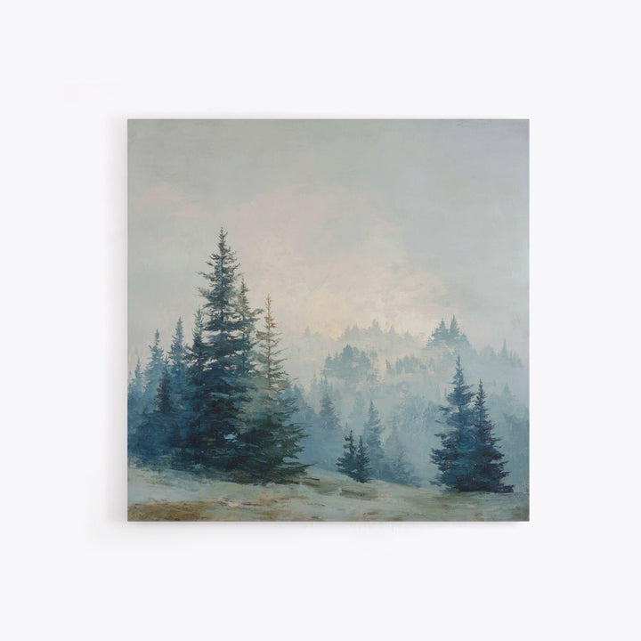 Minimal Scandinavian Forest Framed Canvas Print, Living Room Art, Boho Decor, Living Room Decor, Living, Digital Prints, LIR-1x1-37