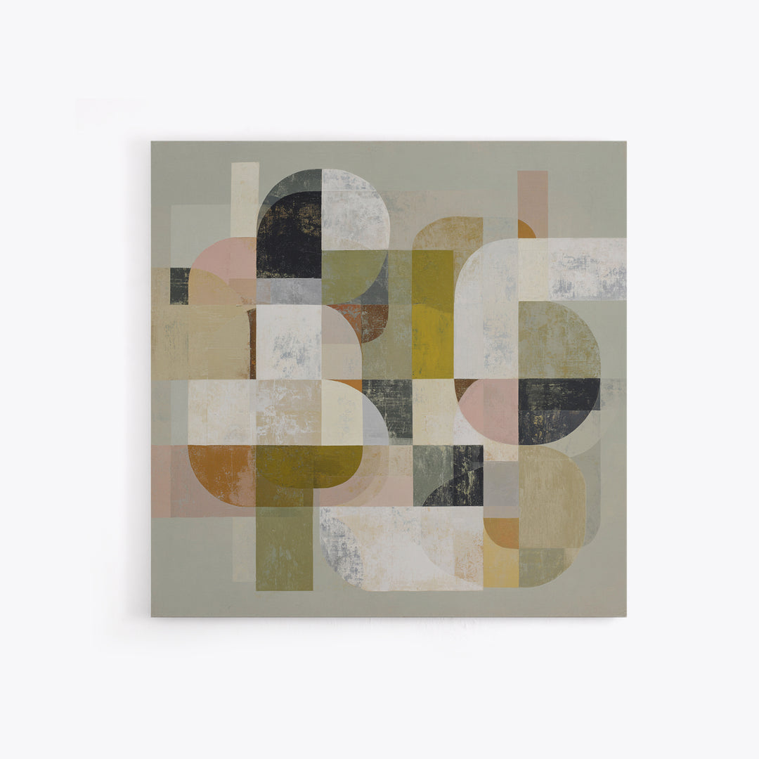 Abstract Organic Shapes Framed Canvas Print, Living Room Art, Printable Art, Living Room Decor, Abstract Art, Living, LIR-1x1-39