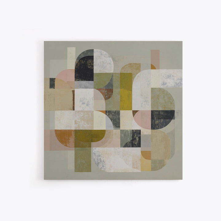 Abstract Organic Shapes Framed Canvas Print, Living Room Art, Printable Art, Living Room Decor, Abstract Art, Living, LIR-1x1-39