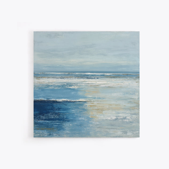 Moody Seascape for Dramatic Focal Point Canvas Print, Living Room Art, Bedroom Wall Art, Living Room Decor, Oil Painting, LIR-1x1-54