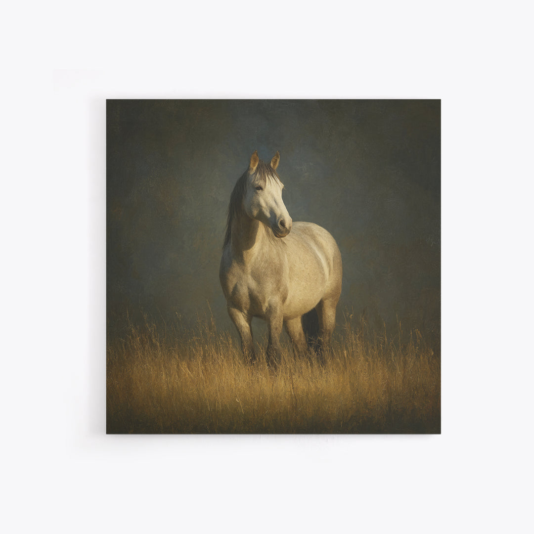 Contemporary Horse Portrait Framed Canvas Print, Living Room Art, 3 Piece Wall Art, Living Room Decor, Fine Art, Living, LIR-1x1-58