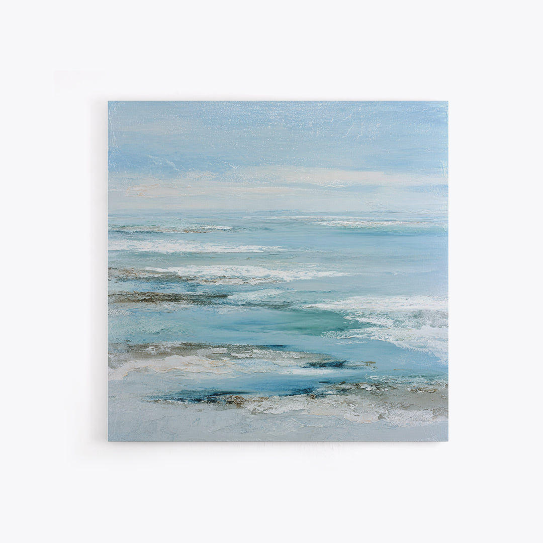 Coastal Aerial Shoreline Canvas Print, Living Room Art, Gallery Decor, Living Room Decor, Fine Art, Living, Wall Art, LIR-1x1-59