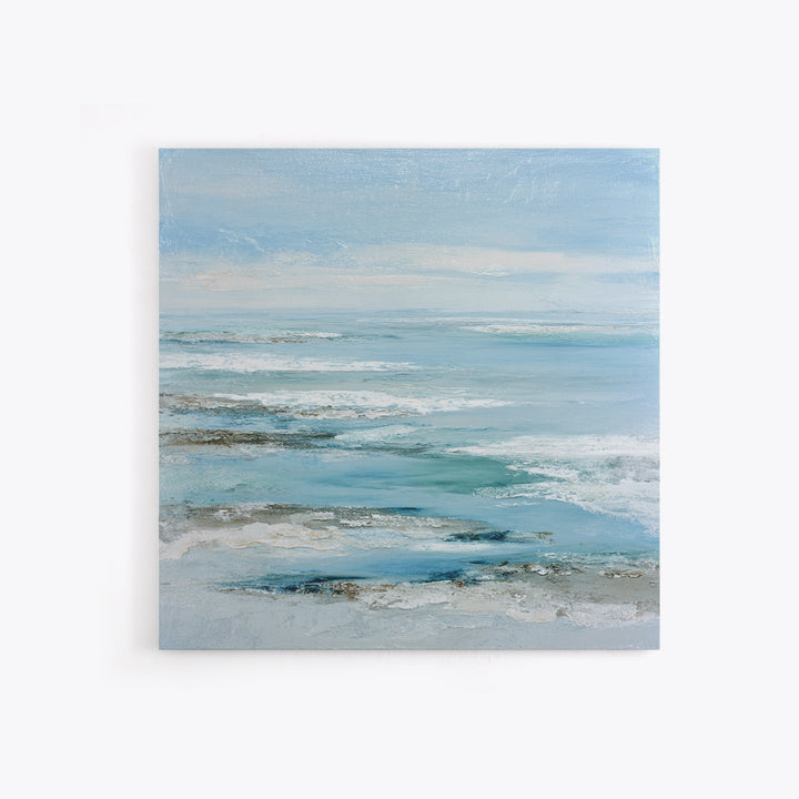 Coastal Aerial Shoreline Canvas Print, Living Room Art, Gallery Decor, Living Room Decor, Fine Art, Living, Wall Art, LIR-1x1-59