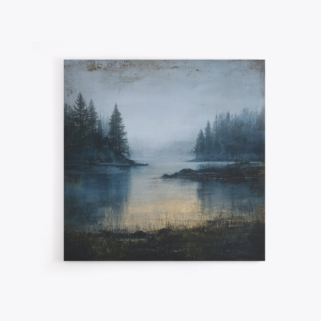 Minimal Scandinavian Forest Framed Canvas Print, Living Room Art, Boho Decor, Living Room Decor, Living, Digital Prints, LIR-1x1-61