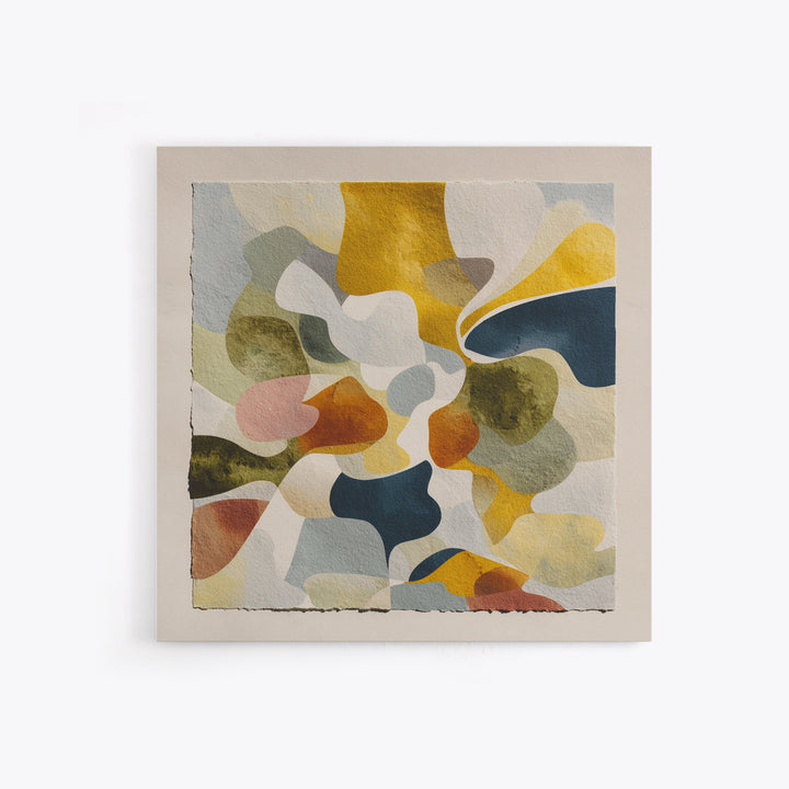 Abstract Organic Shapes Framed Canvas Print, Living Room Art, Neutral Decor, Living Room Decor, Fine Art, Living, Home Decor, LIR-1x1-63