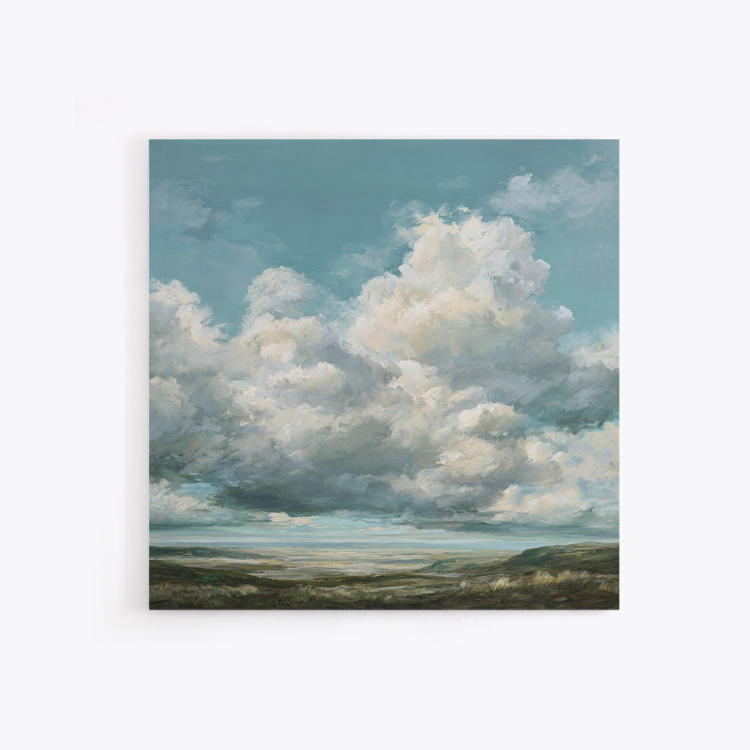 Large Cloudscape with Gentle Movement Framed Canvas Print, Living Room Art, Modern Decor, Living Room Decor, Fine Art, Living, LIR-1x1-67