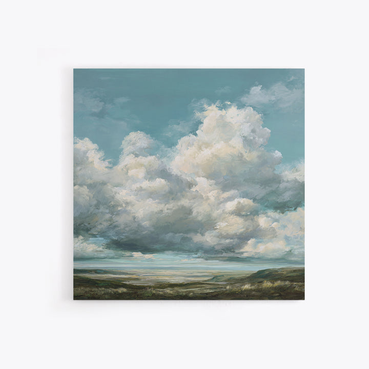 Large Cloudscape with Gentle Movement Framed Canvas Print, Living Room Art, Modern Decor, Living Room Decor, Fine Art, Living, LIR-1x1-67