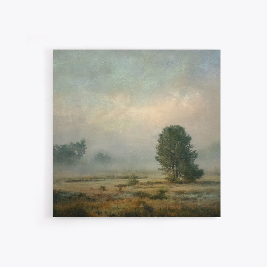 Quiet Meadow Landscape Framed Canvas Print, Living Room Art, Living Room Wall Art, Living Room Decor, Fine Art, Living, LIR-1x1-71