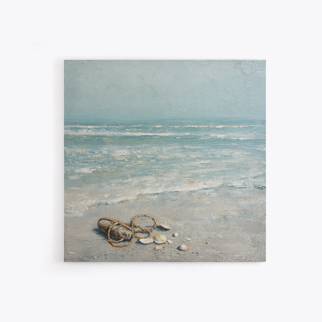 Moody Seascape for Dramatic Focal Point Framed Canvas Print, Living Room Art, Statement Artwork, Living Room Decor, Living, LIR-1x1-78