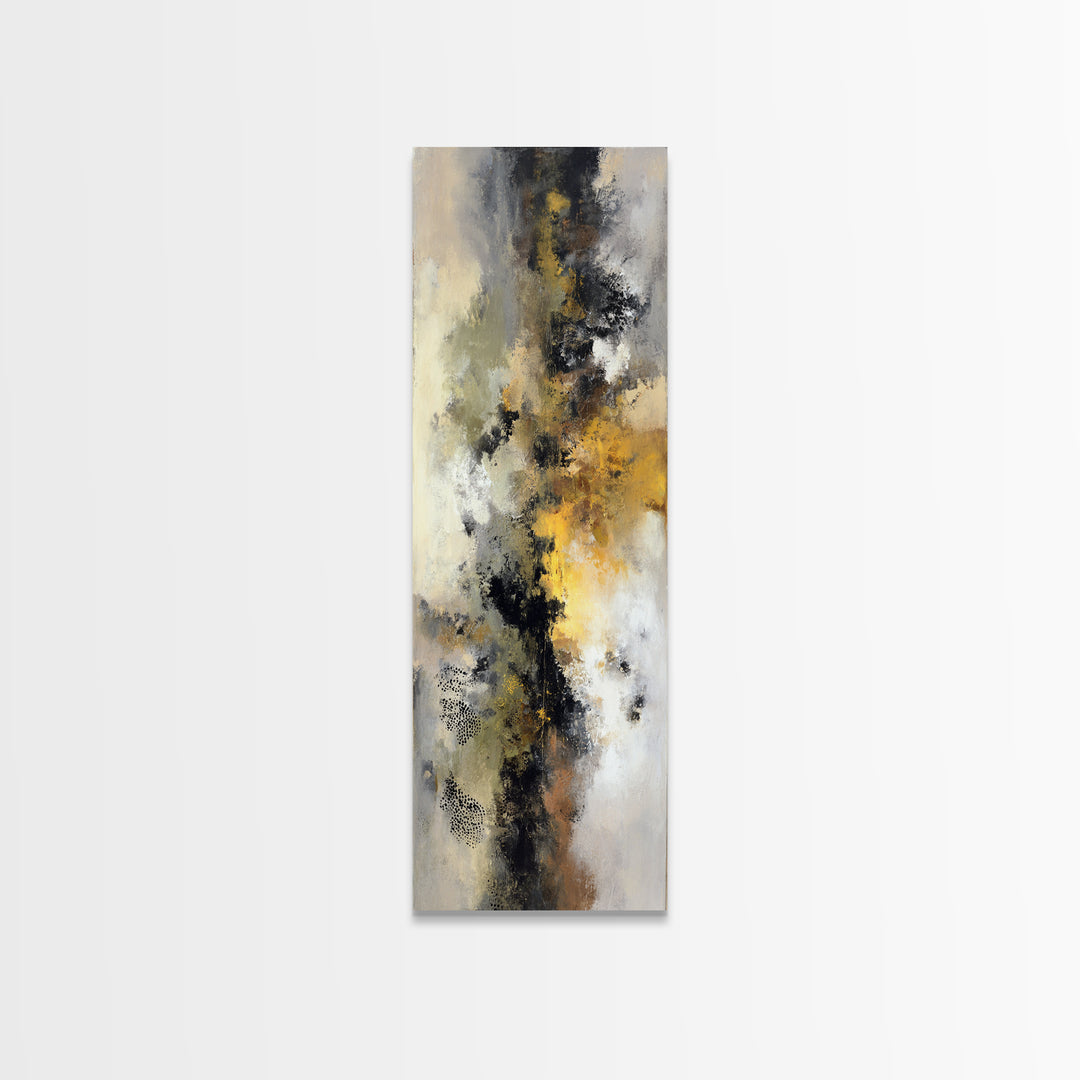 Classic Mountain Panorama for Cozy Interiors Canvas Print, Living Room Art, Modern Wall Art, Living Room Decor, Oil Painting, LIR-1x3-100