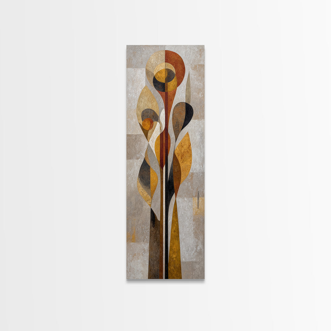 Abstract Organic Shapes Framed Canvas Print, Living Room Art, Printable Wall Art, Living Room Decor, Abstract Art, Living, LIR-1x3-3