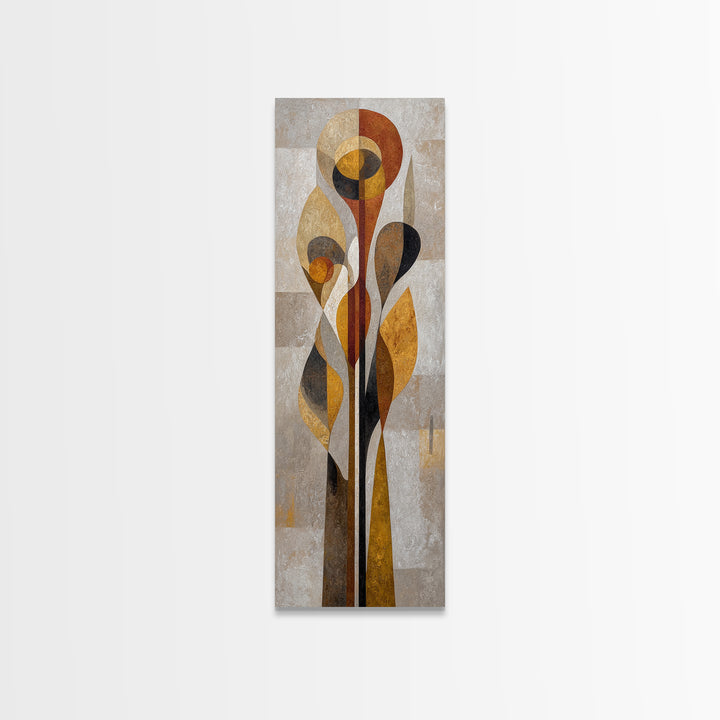Abstract Organic Shapes Framed Canvas Print, Living Room Art, Printable Wall Art, Living Room Decor, Abstract Art, Living, LIR-1x3-3