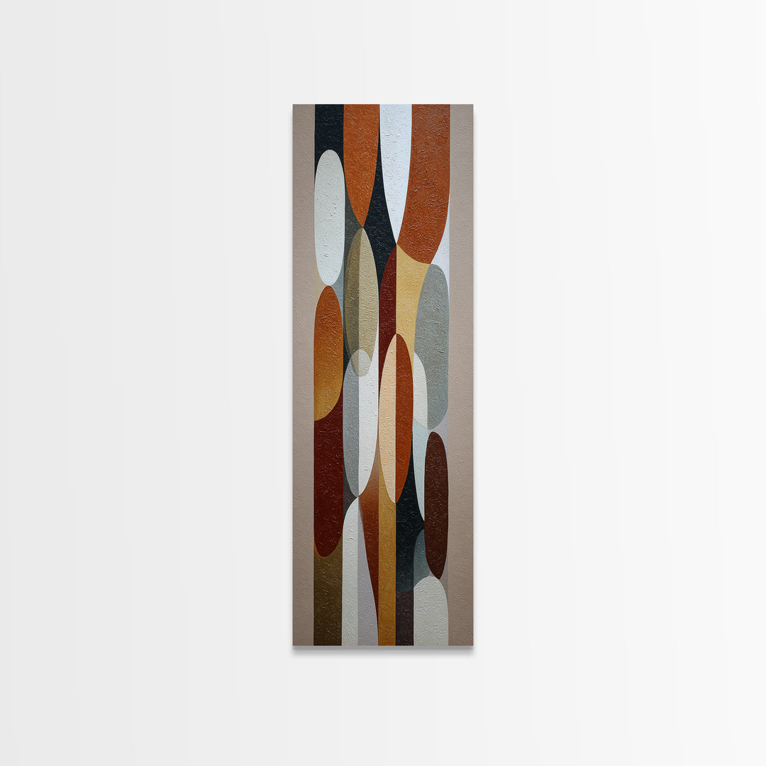 Mid Century Geometric Artwork Canvas Print, Living Room Art, Printable, Living Room Decor, Fine Art, Living, Printable Art, LIR-1x3-44