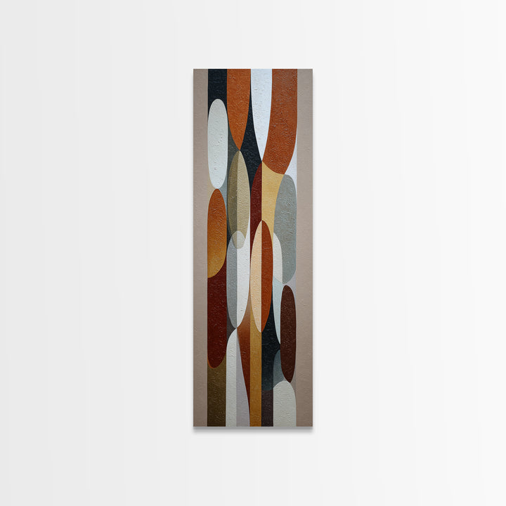 Mid Century Geometric Artwork Canvas Print, Living Room Art, Printable, Living Room Decor, Fine Art, Living, Printable Art, LIR-1x3-44