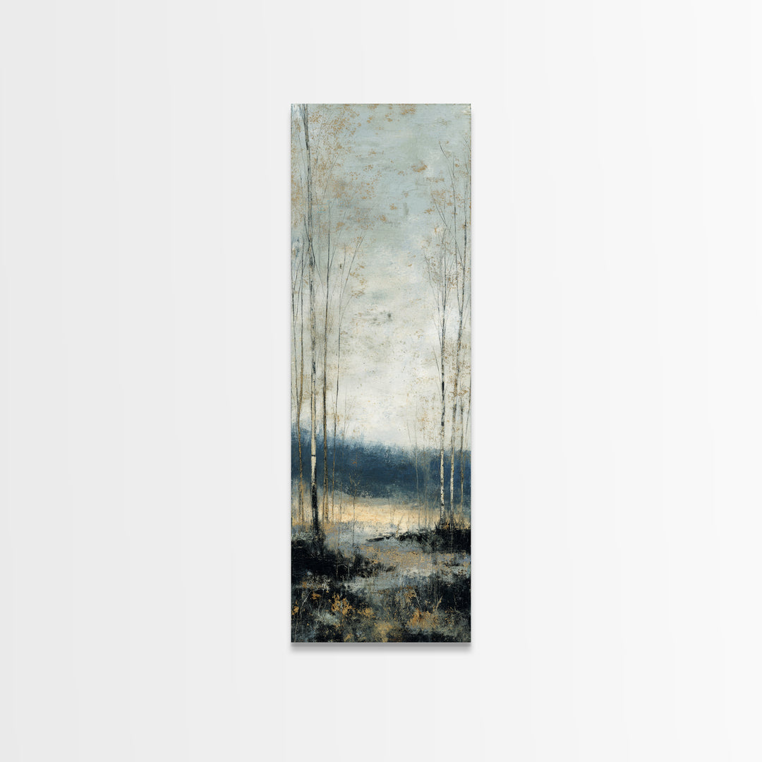 Minimal Scandinavian Forest Canvas Print, Living Room Art, Modern Decor, Living Room Decor, Fine Art, Living, Wall Decor, LIR-1x3-49