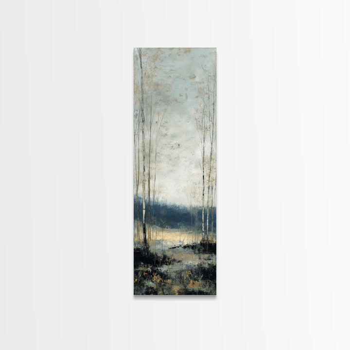 Minimal Scandinavian Forest Canvas Print, Living Room Art, Modern Decor, Living Room Decor, Fine Art, Living, Wall Decor, LIR-1x3-49