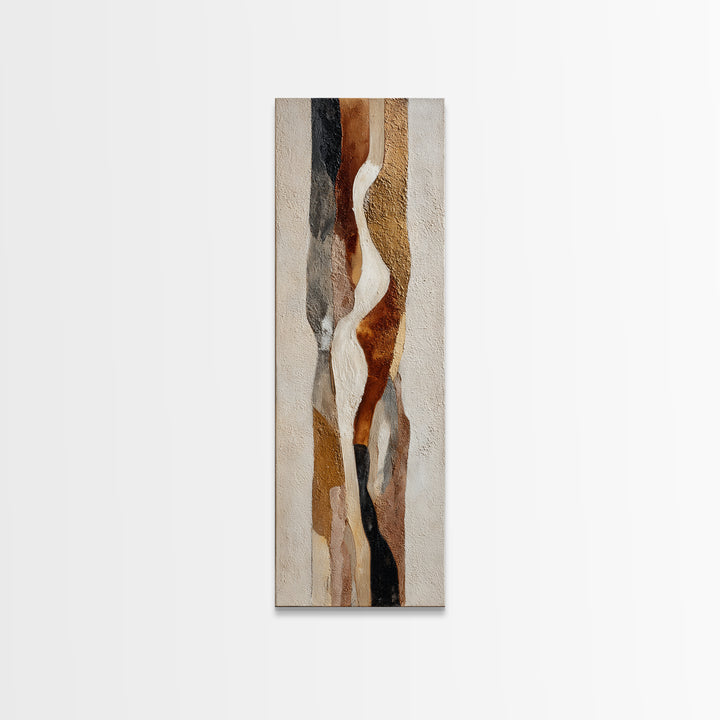 Monochrome Stone Texture Abstraction Canvas Print, Living Room Art, Printable Art, Living Room Decor, Abstract Art, Living, LIR-1x3-81