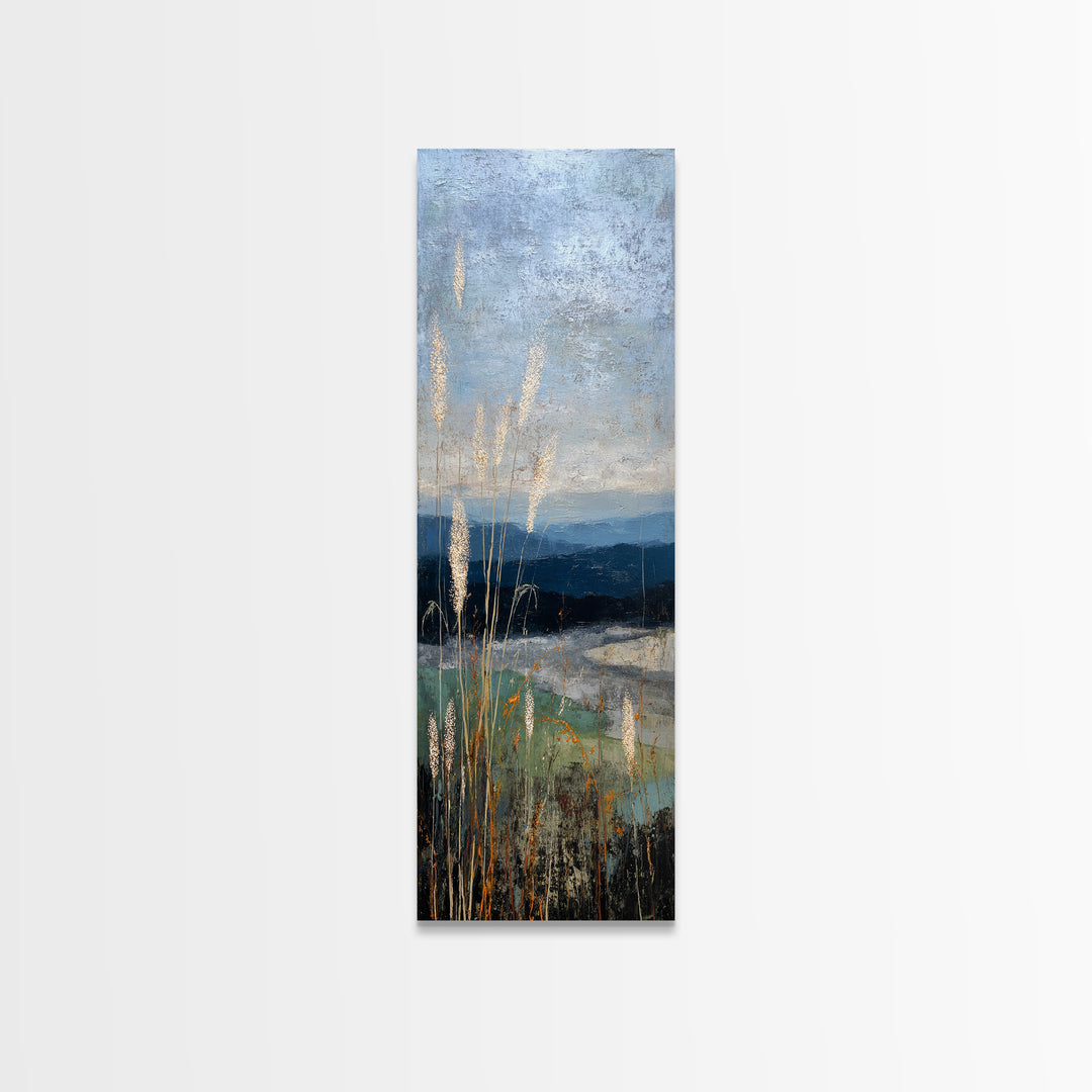 Quiet Meadow Landscape Framed Canvas Print, Living Room Art, Living Room Wall Art, Living Room Decor, Fine Art, Living, LIR-1x3-83