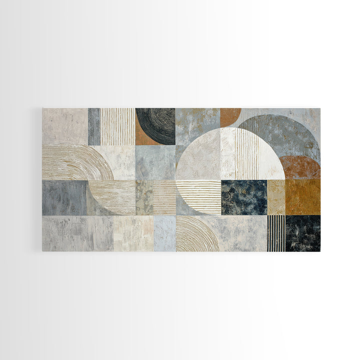 Textured Plaster Abstract Framed Canvas Print, Living Room Art, Printable, Living Room Decor, Fine Art, Living, Printable Art, LIR-2x1-1