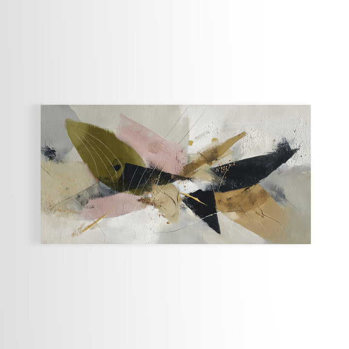 Abstract Organic Shapes Framed Canvas Print, Living Room Art, Printable Art, Living Room Decor, Abstract Art, Living, LIR-2x1-11