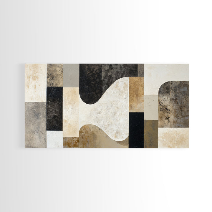 Textured Plaster Abstract Canvas Print, Living Room Art, Living Room Decor, Abstract Art, Living, Dopamine Decor, LIR-2x1-49