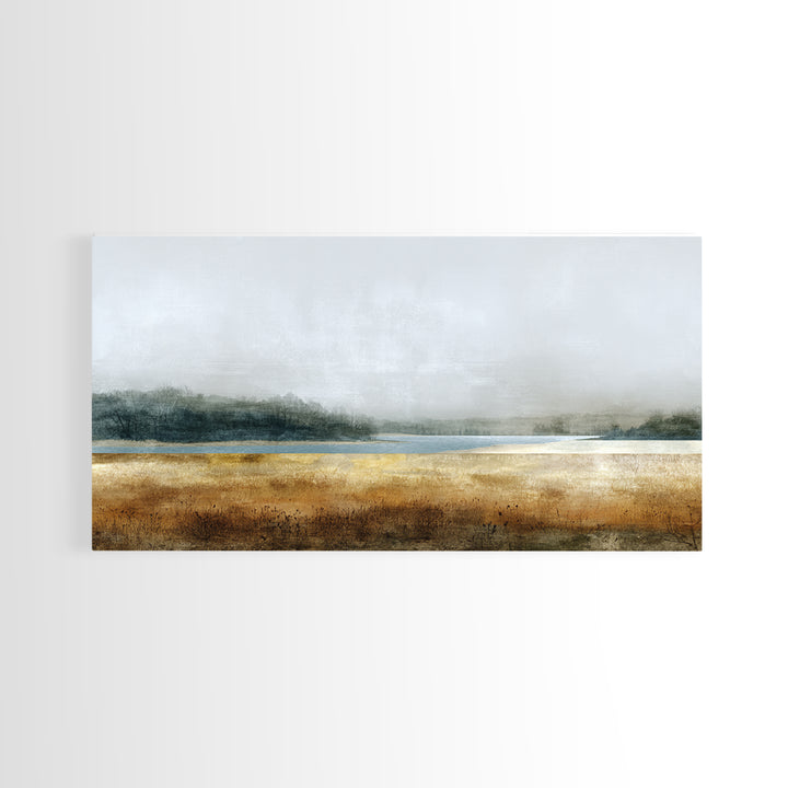 Minimal Scandinavian Forest Canvas Print, Living Room Art, Mid Century Modern, Living Room Decor, Living, Abstract Wall Art, LIR-2x1-57