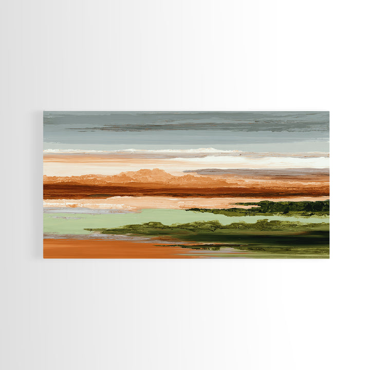 Bold Color Field Framed Canvas Print, Living Room Art, Mid Century Modern, Living Room Decor, Abstract Art, Living, LIR-2x1-72