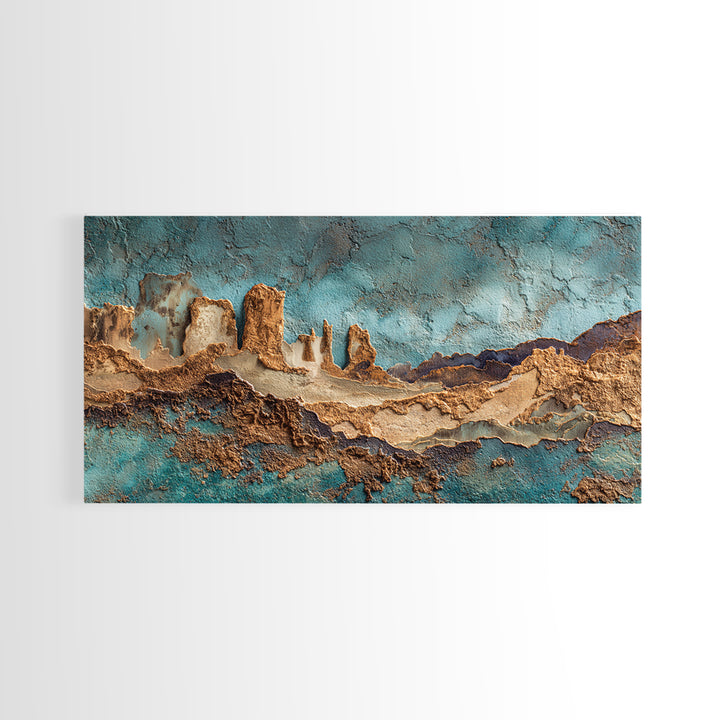 Earthy Desert Landscape Framed Canvas Print, Living Room Art, Luxury Decor, Living Room Decor, Fine Art, Living, Home, LIR-2x1-8