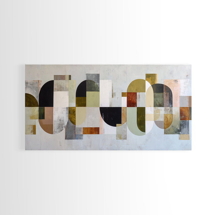 Abstract Organic Shapes Framed Canvas Print, Living Room Art, Wall Decor, Living Room Decor, Fine Art, Living, Abstract Art, LIR-2x1-83