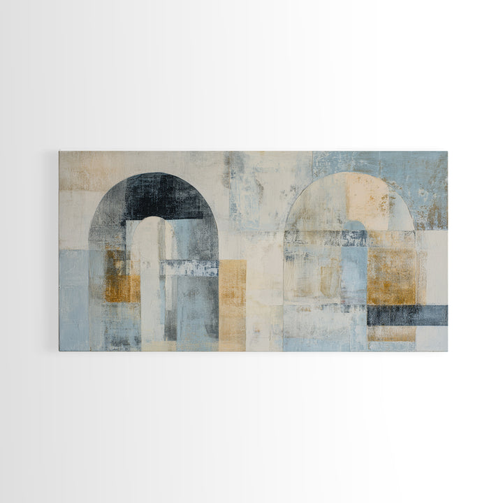 Black and White Architectural Arch Composition Framed Canvas Print, Living Room Art, New Home Gift, Living Room Decor, Living, LIR-2x1-99