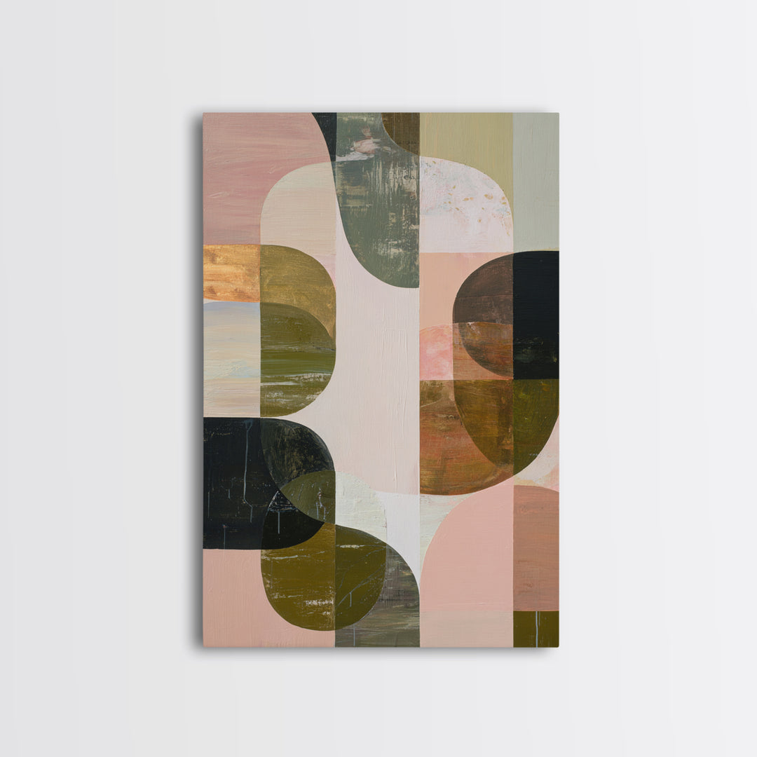 Abstract Organic Shapes Canvas Print, Living Room Art, Apartment Decor, Living Room Decor, Fine Art, Living 471, Piece Wall Art, LIR-2x3-71