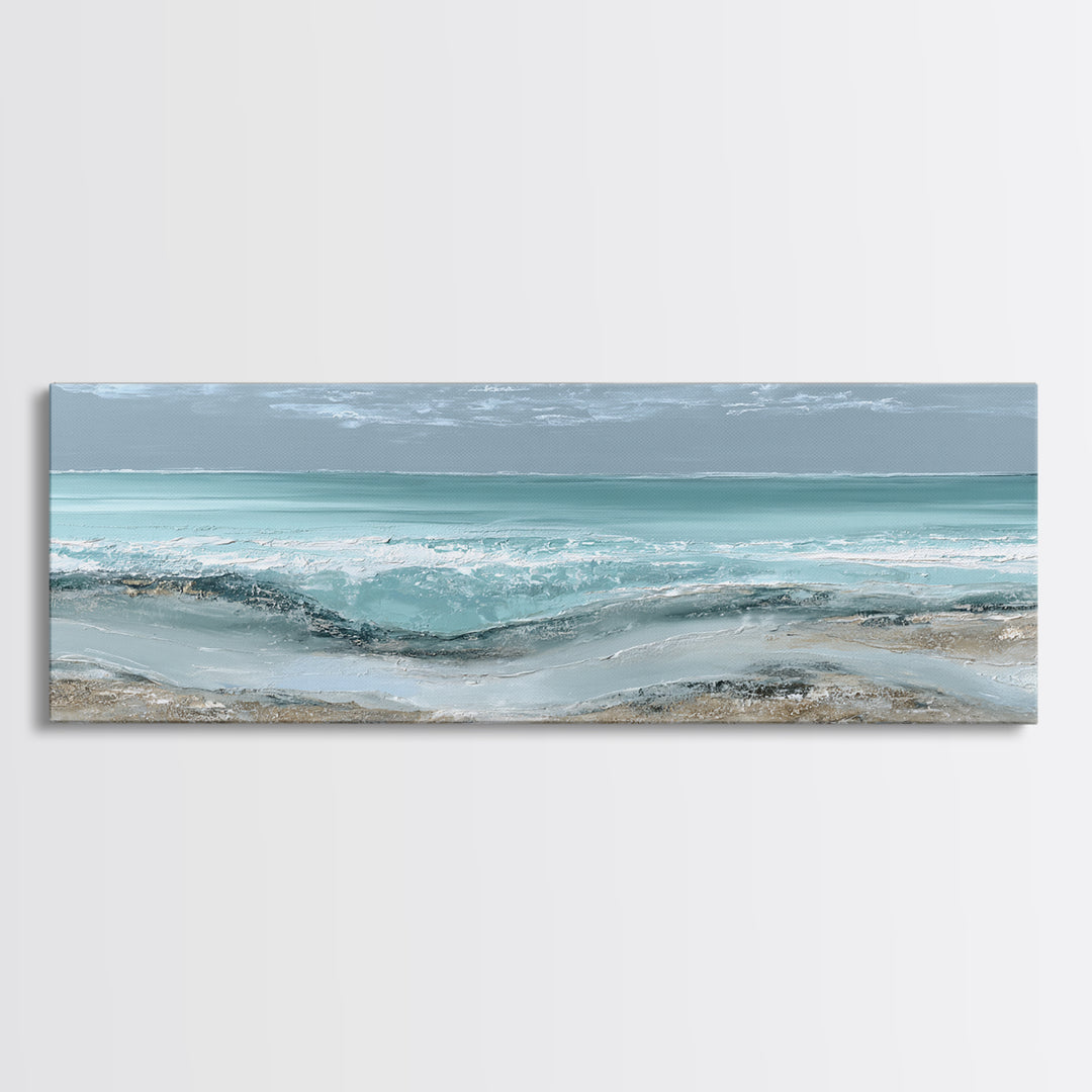 Coastal Aerial Shoreline Canvas Print, Living Room Art, Fine Art Print, Living Room Decor, Fine Art, Living, Wall Decor, LIR-3x1-3