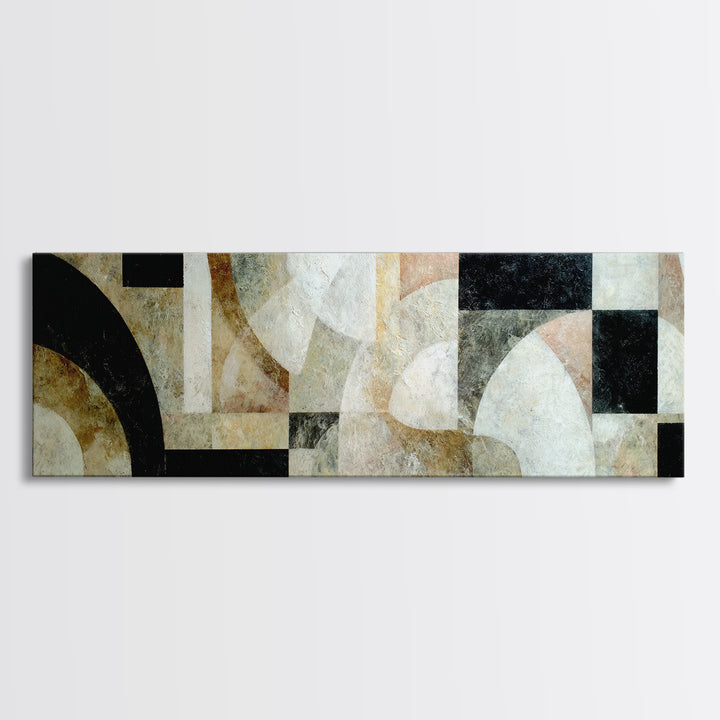 Monochrome Stone Texture Abstraction Canvas Print, Living Room Art, Bedroom Wall Art, Living Room Decor, Abstract Art, Living, LIR-3x1-61