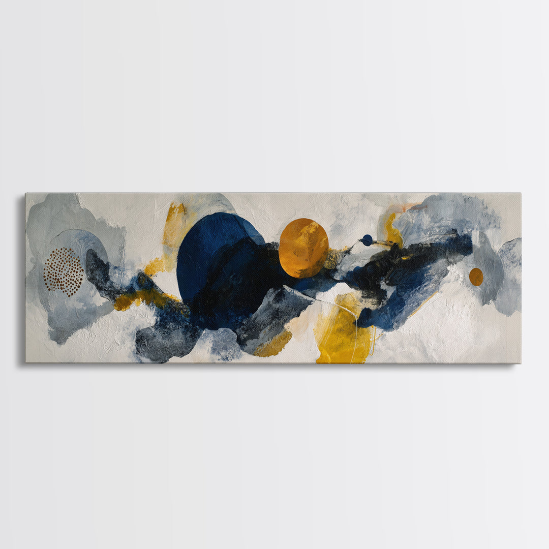 Monochrome Stone Texture Abstraction Canvas Print, Living Room Art, Bedroom Wall Art, Living Room Decor, Abstract Art, Living, LIR-3x1-85