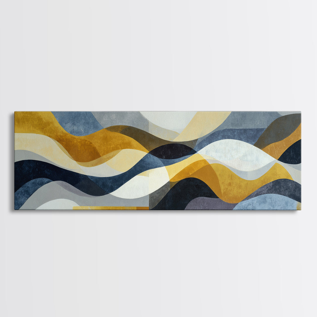 Large Statement Abstract Framed Canvas Print, Living Room Art, Boho Decor, Living Room Decor, Fine Art, Living, Digital Prints, LIR-3x1-89