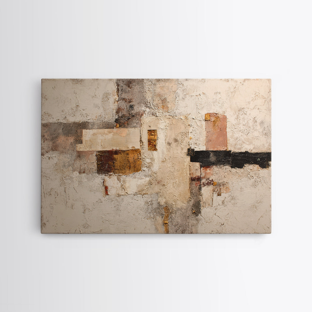 Textured Plaster Abstract Canvas Print, Living Room Art, Living Room Wall Art, Living Room Decor, Abstract Art, Living, LIR-3x2-57