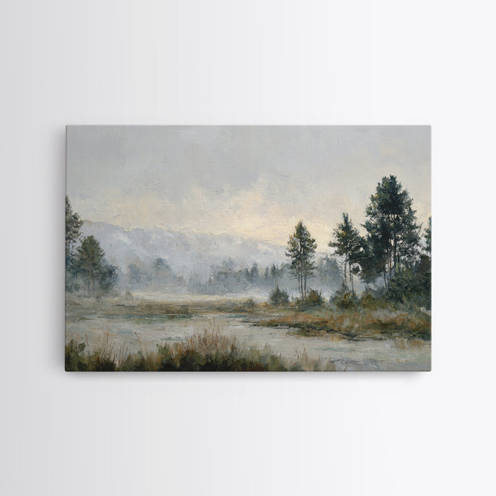 Quiet Meadow Landscape Canvas Print, Living Room Art, Digital Prints, Living Room Decor, Fine Art, Living, Apartment Decor, LIR-3x2-75
