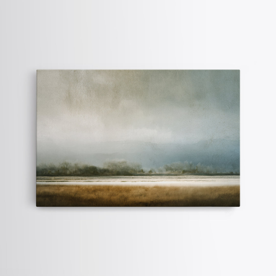 Minimal Scandinavian Forest Canvas Print, Living Room Art, Boho Decor, Living Room Decor, Fine Art, Living, Digital Prints, LIR-3x2-89