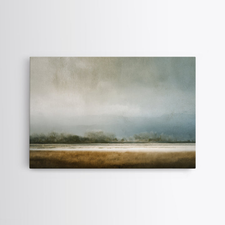 Minimal Scandinavian Forest Canvas Print, Living Room Art, Boho Decor, Living Room Decor, Fine Art, Living, Digital Prints, LIR-3x2-89