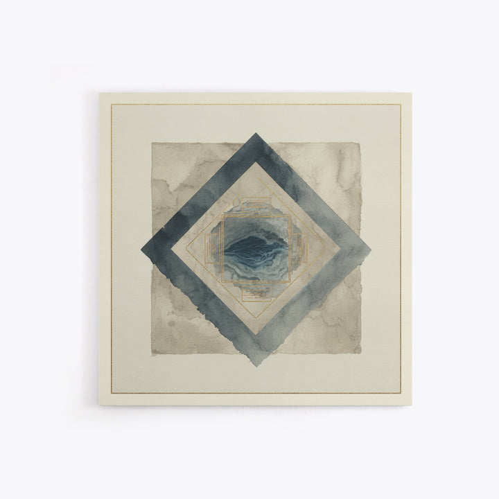 Ink Wash Mountain Symbolizing Stability Canvas Print, Law Office Art, Printable, Office Decor, Counsel, Modern Wall Decor, LOA-1x1-20