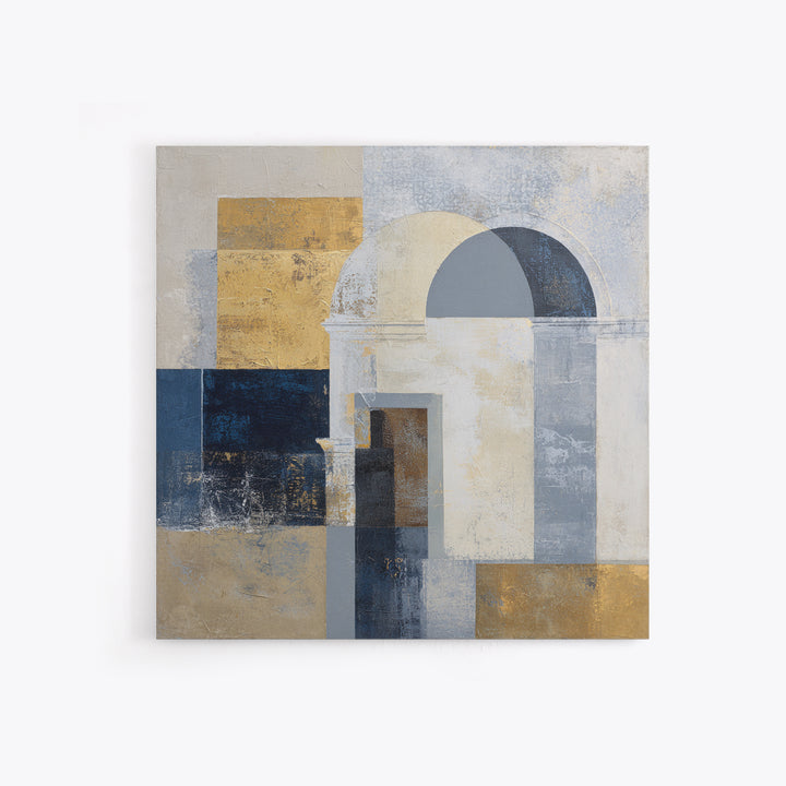 Architectural Arch and Column Abstraction Framed Canvas Print, Law Office Art, Lawyer Gift, Office Decor, Fine Art, Counsel, LOA-1x1-62