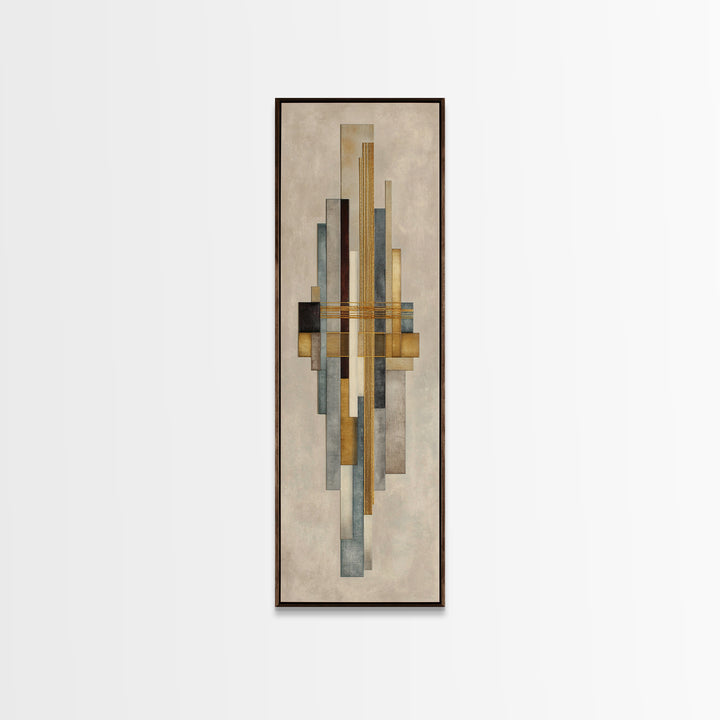 Gold Thread Knot Symbolizing Resolution Framed Canvas Print, Law Office Art, Butterfly Print, Office Decor, Oil Painting, LOA-1x3-30
