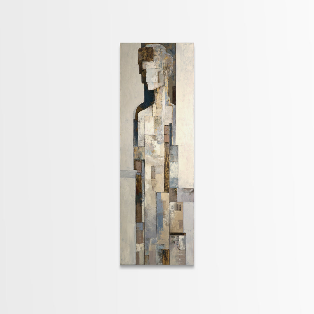 Architectural Arch and Column Abstraction Framed Canvas Print, Law Office Art, Home Office Decor, Office Decor, Abstract Art, LOA-1x3-74