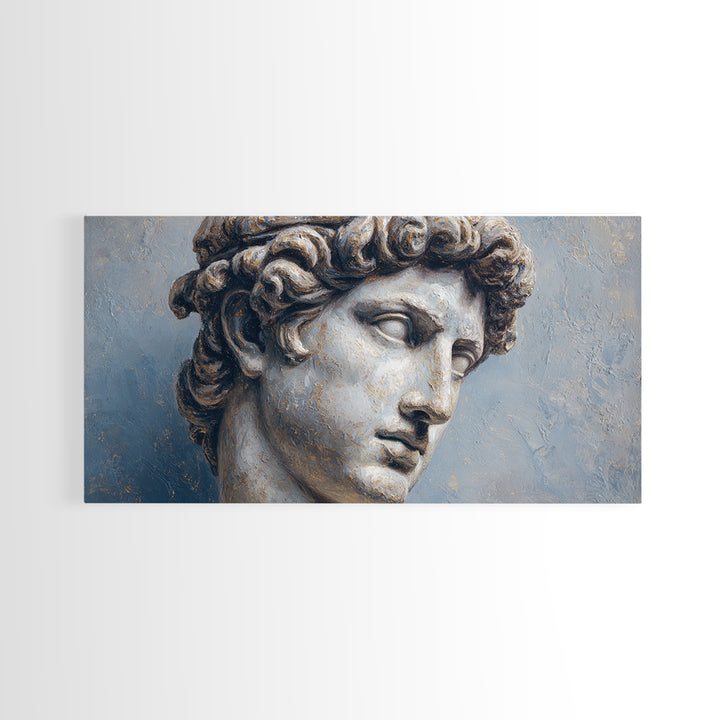 Classical Statue Bust Canvas Print, Law Office Art, Office, Office Decor, Watercolor Art, Counsel, Butterfly Print, Lawyer, LOA-2x1-68
