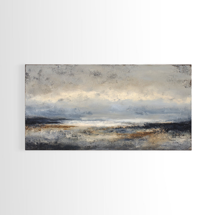 Stormy Landscape with Lighthouse as Guidance Metaphor Canvas Print, Law Office Art, Contemporary Art, Office Decor, Counsel, LOA-2x1-7