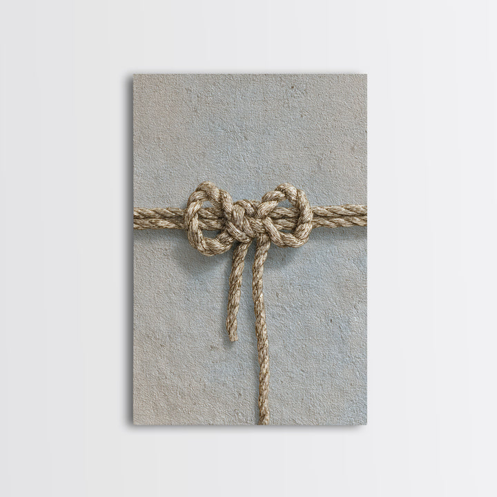 Gold Thread Knot Symbolizing Resolution Framed Canvas Print, Law Office Art, Home Decor, Office Decor, Abstract Art, Counsel, LOA-2x3-2